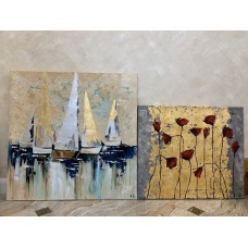 Интерьерная картина акрилом и поталью Выпуск 1. Александра Федорова