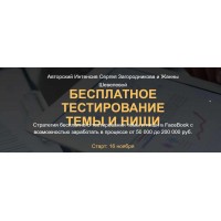 Бесплатное тестирование темы и ниши. Сергей Загородников, Жанна Шевелёва