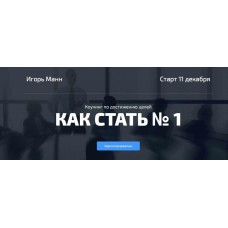 Как стать №1 в своём деле. Игорь Манн Синергия
