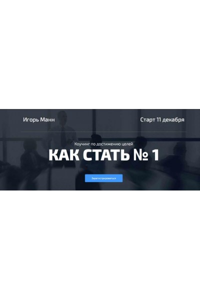 Как стать №1 в своём деле. Игорь Манн Синергия