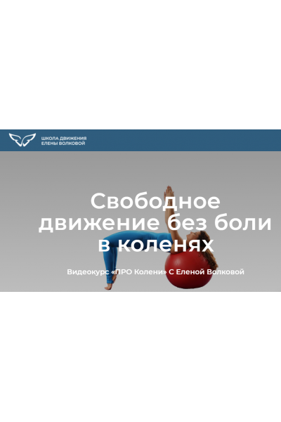 Про колени. Свободное движение без боли в коленях. Тариф Я сам. Елена Волкова Школа движения