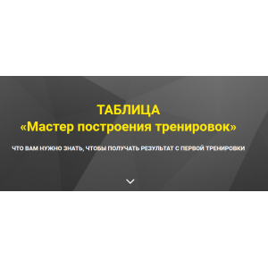 Мастер построения тренировок. Оксана Килина