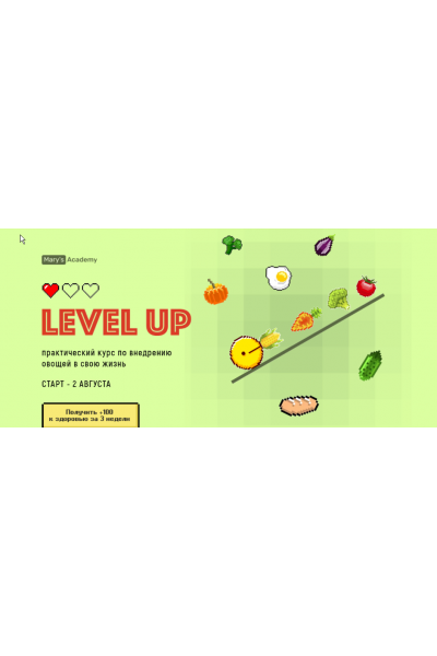 Level up. Практический курс по внедрению овощей в свою жизнь. Тариф Оптимальный. Мария Кардакова