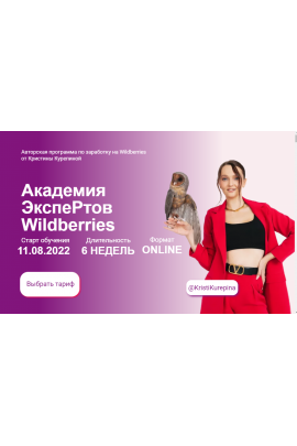 Академия экспертов Wildberries. Тариф Старт. Кристина Курепина