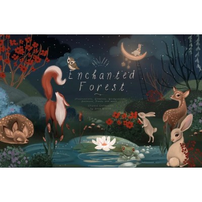 Enchanted Forest. Анна Бабич Creativemarket