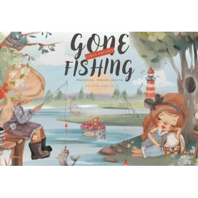 Gone Fishing Girls Edition. Анна Бабич Creativemarket