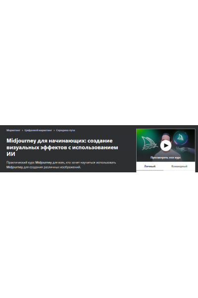 Midjourney мастер: создание визуальных эффектов с использованием ИИ. Anton Voroniuk Udemy
