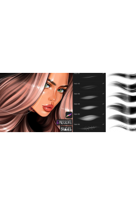 Hair brushes for procreate app. katty.arty