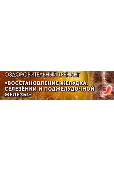 Оздоровительный тренинг "Восстановление желудка, селезенки и поджелудочной железы". Пакет "Вип". Владимир Осипов