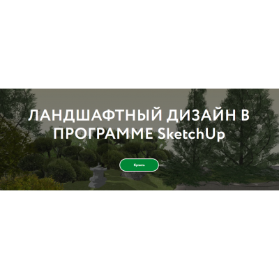 Ландшафтный дизайн в программе SketchUp. Галина Коротина Перспектива