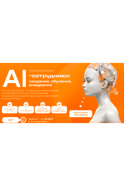 AI-сотрудники: создание, обучение, внедрение. Тариф Premium. Дамир Халилов