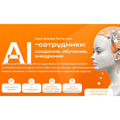 AI-сотрудники: создание, обучение, внедрение. Тариф Standart. Дамир Халилов