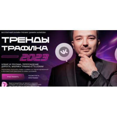 Тренды Трафика 2023. Пакет Вип. Дамир Халилов