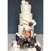 Торт Зимняя сказка. Лилит Аракелян MacBaker