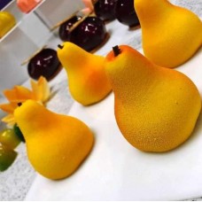 Муссовое пирожное «Груша-тоффи». Надежда Голубцова