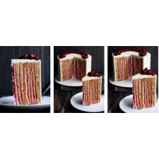 Медовик вертикальной сборки «Вишневый бархат». Маруся Манько