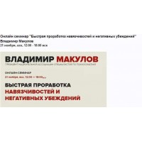 Быстрая проработка навязчивостей и негативных убеждений. Владимир Макулов