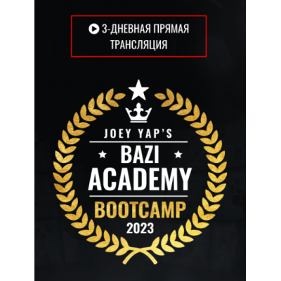 Bootcamp 2023 Академии Ба цзы. Joey Yap