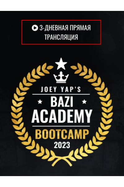 Bootcamp 2023 Академии Ба цзы. Joey Yap