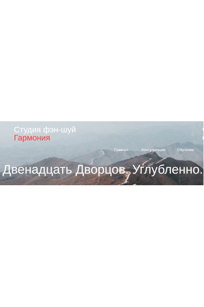 Двенадцать Дворцов. Углубленно. Юлия Бальсина Студия Фэн-шуй Гармония