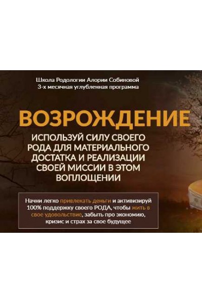 Школа Родологии «Возрождение», уровень 1. Стабильность. Алория Собинова