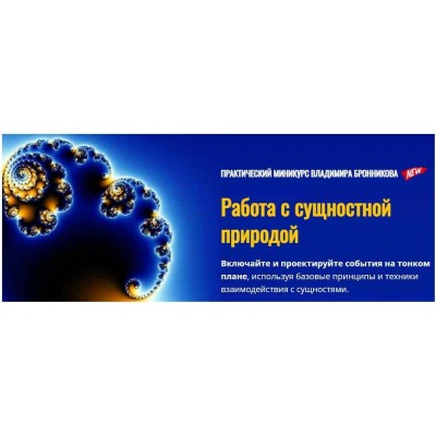 Работа с сущностной природой. Владимир Бронников