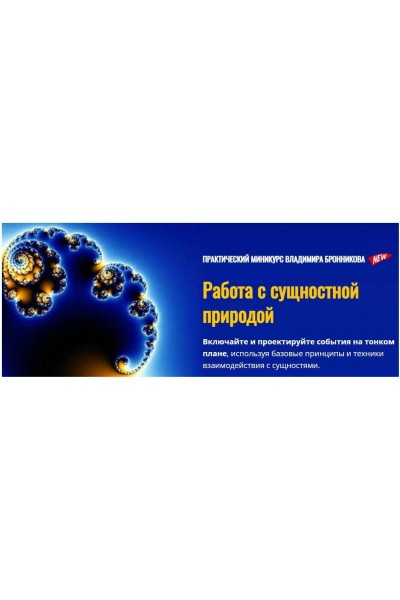 Работа с сущностной природой. Владимир Бронников