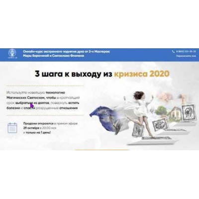 3 шага к выходу из кризиса 2020. Мара Боронина