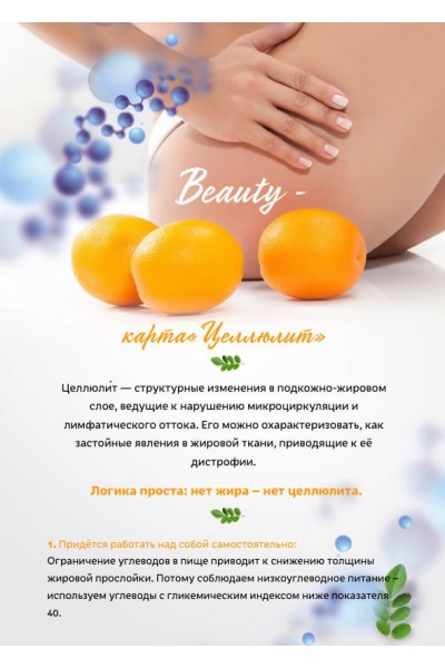 Beauty-карта  Целлюлит. Елена Бахтина