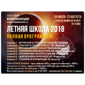 Конфликтные синастрии. Евгений Волоконцев