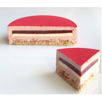 Муссовый торт "Малина-ваниль". (Александра Овешкова Cake Pro