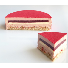 Муссовый торт "Малина-ваниль". (Александра Овешкова Cake Pro