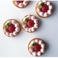 Видео урок и техкарта "Тарт Клубника-Кокос". Александра Овешкова Cake Pro