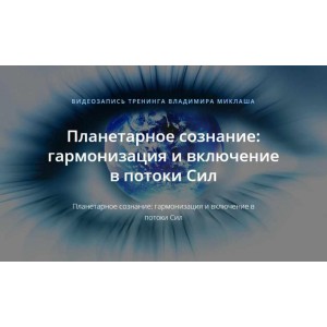 Планетарное сознание: гармонизация и включение в потоки Сил. Владимир Миклаш