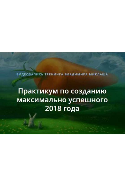Практикум по созданию максимально успешного 2018 года. Владимир Миклаш