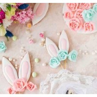 Декор на кулич "Ушки и розы". Тариф "Я сам". Екатерина Завирюха