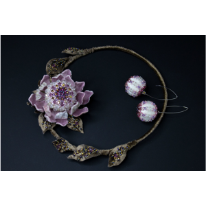 Марафон по созданию колье и серег из бархата Протея. Анастасия Демидова