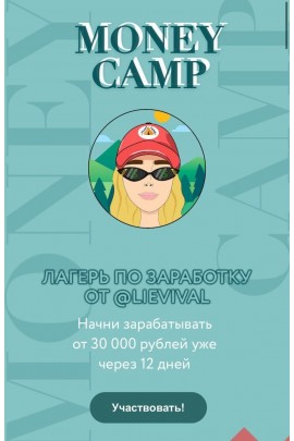 Лагерь по заработку Money camp. Елизавета Гребенюк lievival