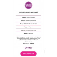 Бизнес на Wildberries. Авторский курс, Эльвира Воробьева