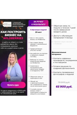 Как построить бизнес на Wildberries. Елена Родионова