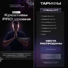 Креативы Pro уровня. Тариф Стандарт. Ростислав Кулешов