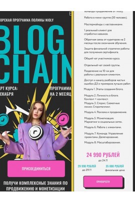 Blogchain. Блогчейн Тариф Премиум. Полина Пушкарева, nioly, Ниоли