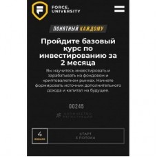 Базовый курс по инвестированию. Тариф Standard. Карлен Даниелян, Force University