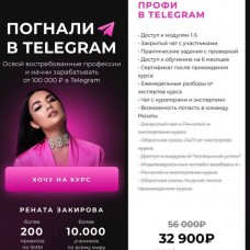 Погнали в Telegram. Профи в Telegram. Рената Закирова