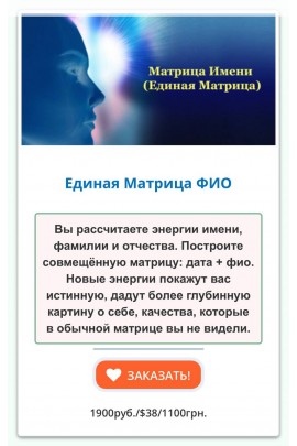  Единая Матрица ФИО. Дмитрий Воронов 