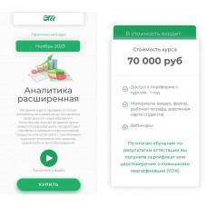 Аналитика расширенная. Елена Меньшенина