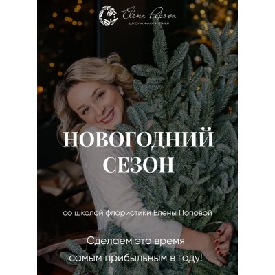Новогодняя флористика и декор. Елена Попова