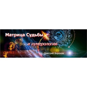 Матрица судьбы и нумерология - I ступень. Дмитрий Воронов