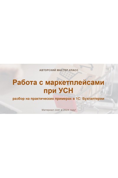 Работа с маркетплейсами при УСН. Версия 2024 года. Ольга Шулова, учетбеззабот