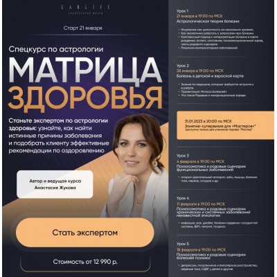 Матрица здоровья. Анастасия Жукова, LabLife